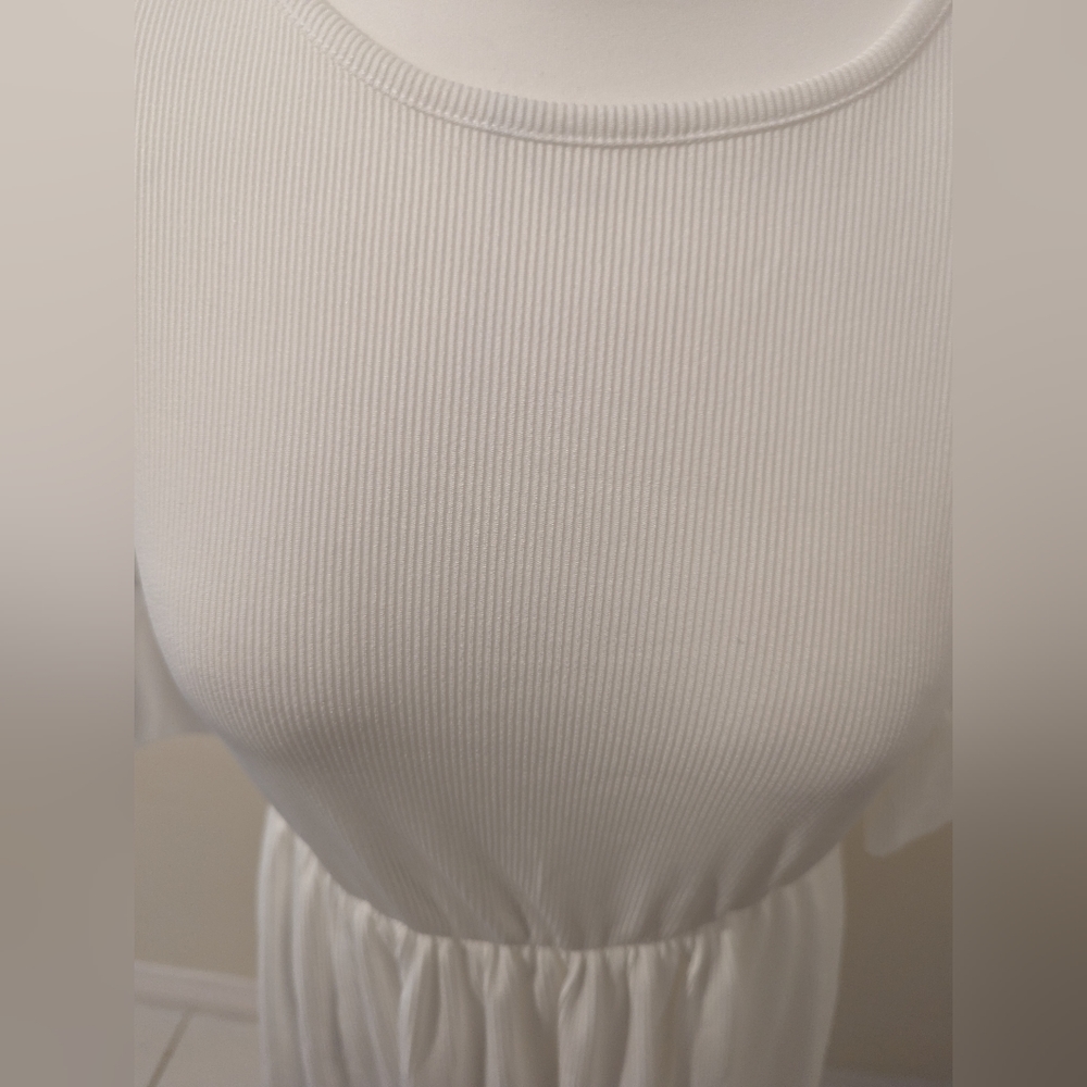 Frill Sleeve Skater Dress recycled From Boohoo brand new with tags - Picture 4 of 7